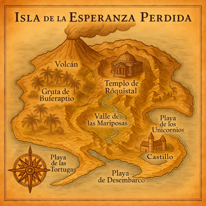 Mapa de la Isla de la Esperanza Perdida